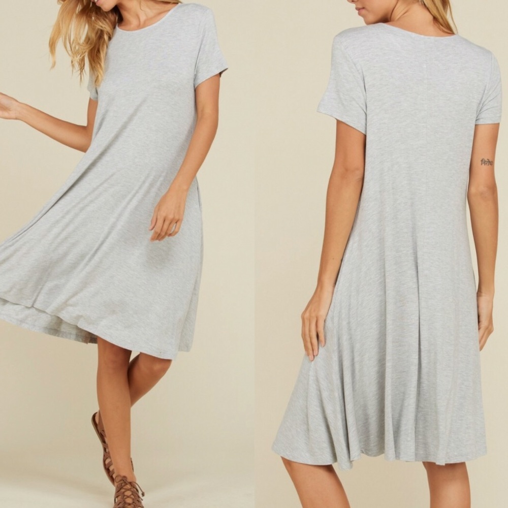 The adorable midi length dress